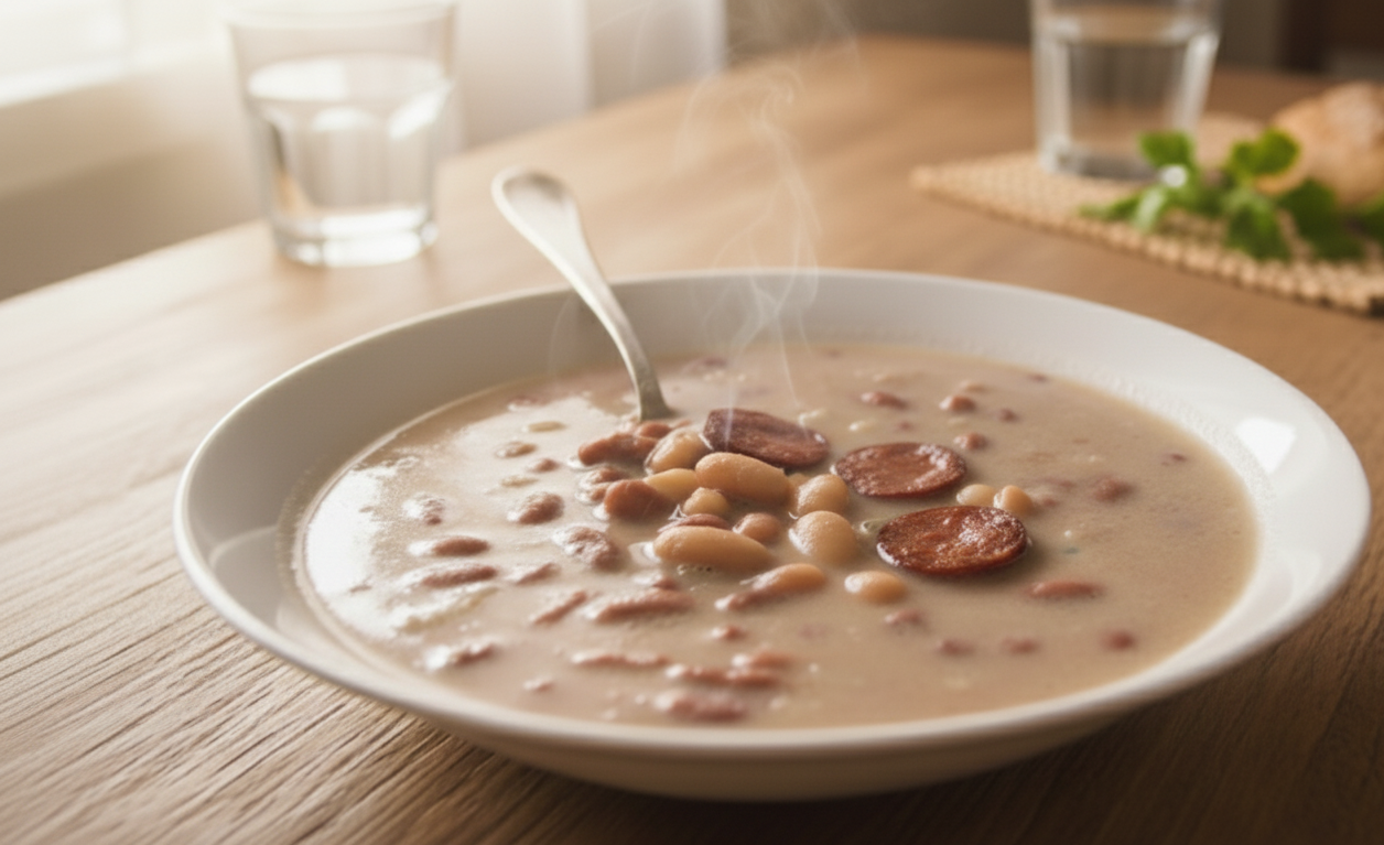 Fazuľová polievka s klobásou